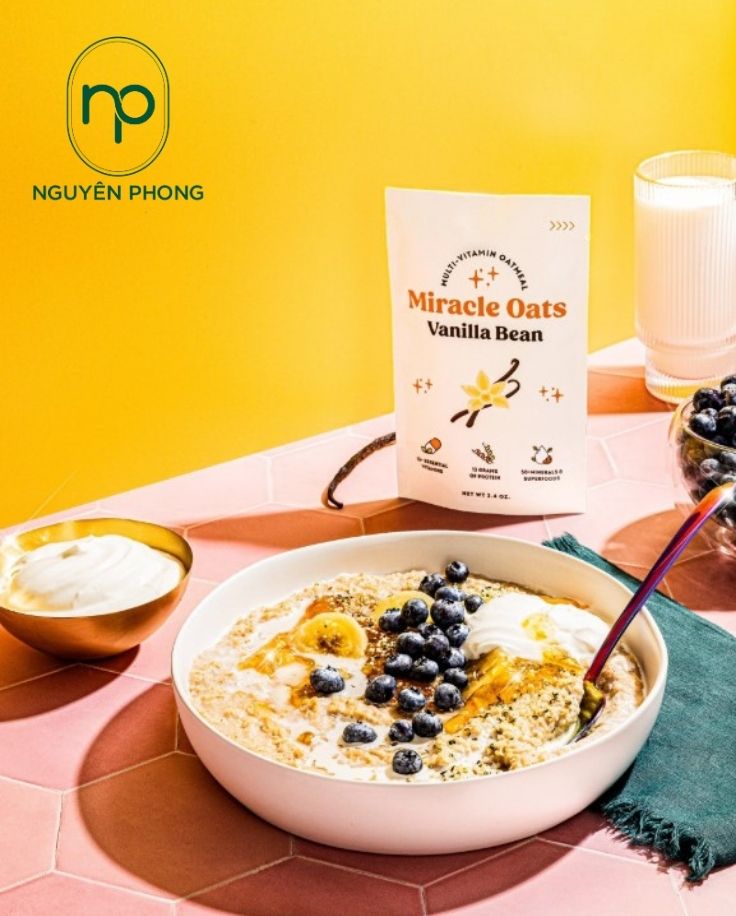 Mẫu logo ngũ cốc in trên túi giấy